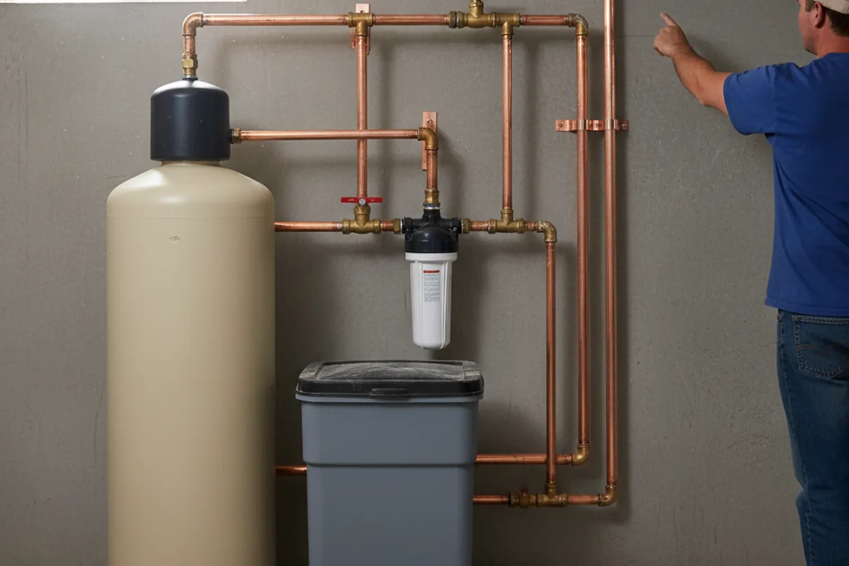 Whole-house water treatment system installed in Export